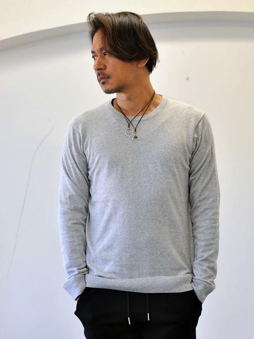 SCOTCH&SODA カシミヤ混ニット クルーセーター GREY