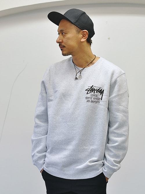 STUSSY DOVER MARKET LOS ANGELES 限定販売 CREW SWEAT