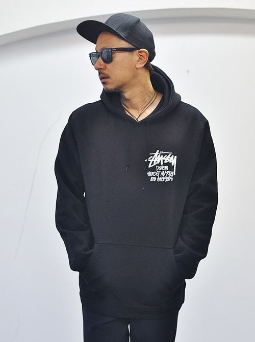 STUSSY DOVER MARKET LOS ANGELES 限定販売 PULLOVER BLACK