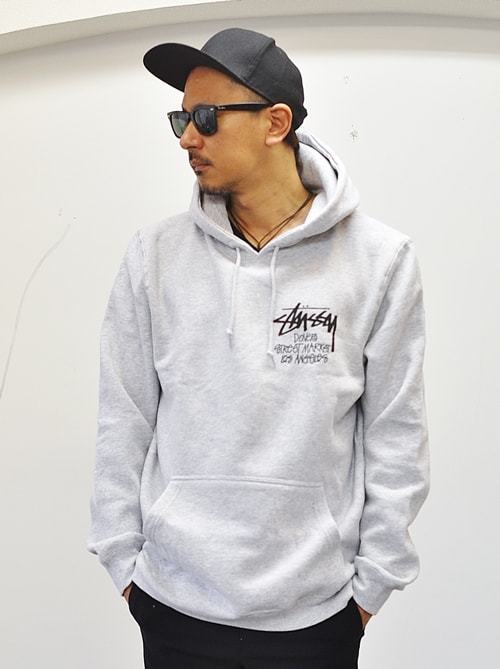 STUSSY DOVER MARKET LOS ANGELES 限定販売 PULLOVER GREY