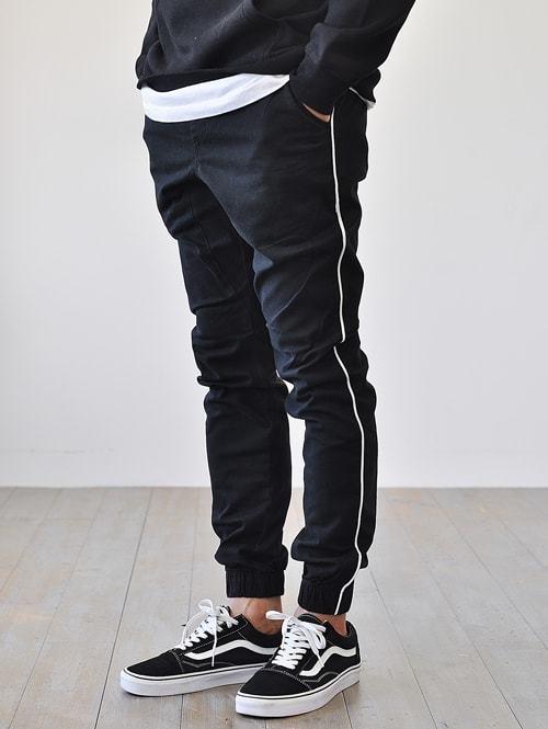 ZANEROBE SURESHOT PIPELINE JOGGER BLACK/WHITE
