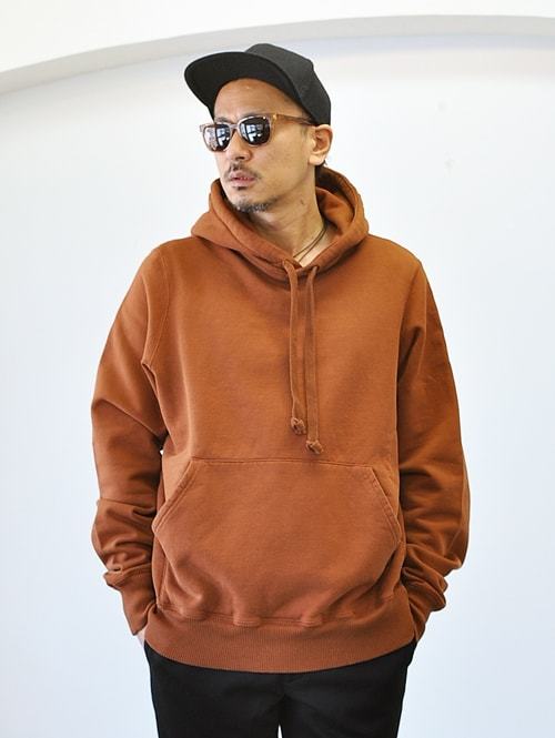 LAST HEAVY HEAVY WEIGHT HOODIE BROWN