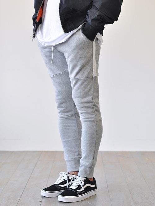 SERGEANT スエット ラインジョグパンツ GREY