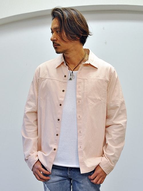 Roamers Plaskett Shirt in Pale Blush