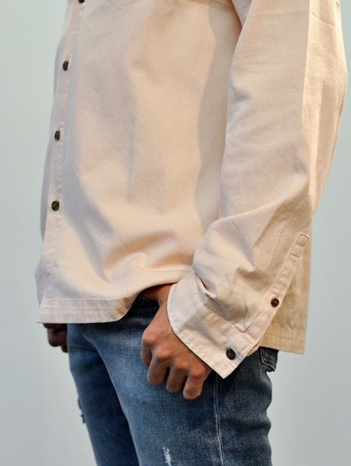 Roamers Plaskett Shirt in Pale Blush