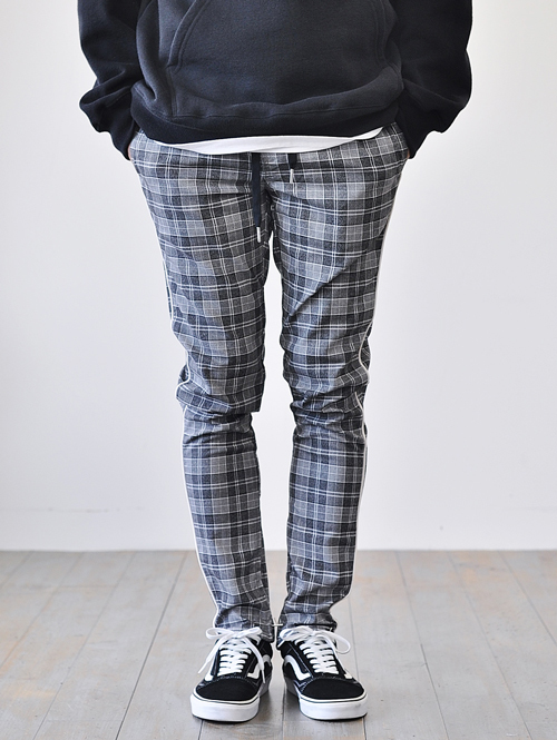 ZANEROBE PLAID UNBLOCKSHOT CHINO STATIC BLACK