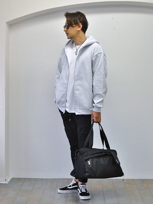 LA APPAREL 14.0ozHeavy Weight  ジップアップパーカー　GREY　再入荷