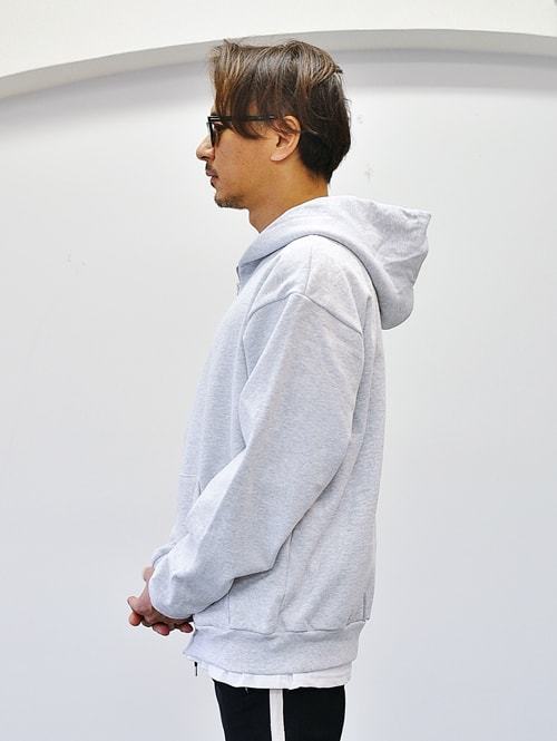 LA APPAREL 14.0ozHeavy Weight  ジップアップパーカー　GREY　再入荷