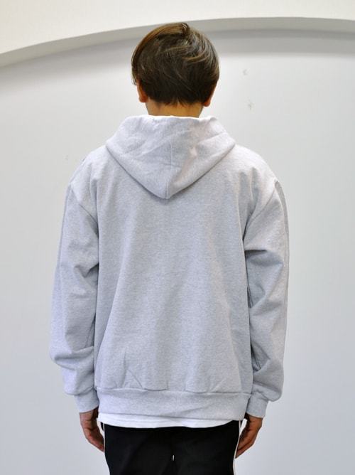 LA APPAREL 14.0ozHeavy Weight  ジップアップパーカー　GREY　再入荷