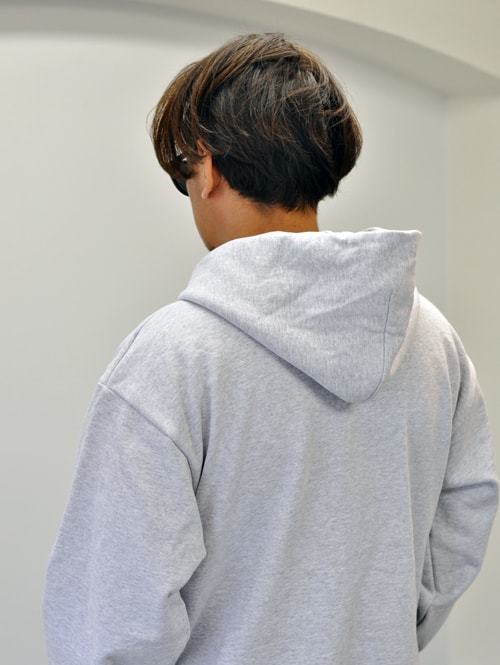 LA APPAREL 14.0ozHeavy Weight  ジップアップパーカー　GREY　再入荷