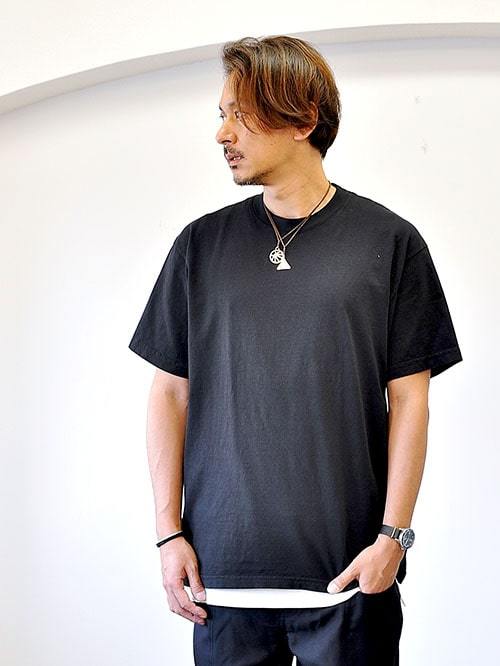 LA APPAREL 6.5oz heavy weight Tee Black