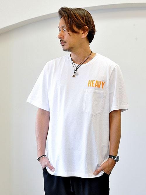 LAST HEAVY Heavy Weight Pocket Tee White