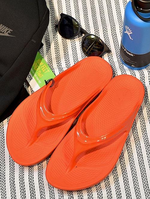 OOFOS リカバリーサンダル OOriginal THE AFTER RUN Orange