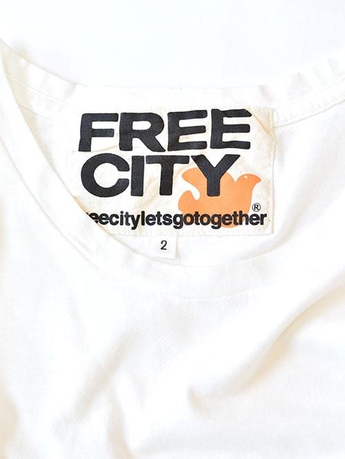 FREE CITY TRIANGLE　PACH TEE　WHITE