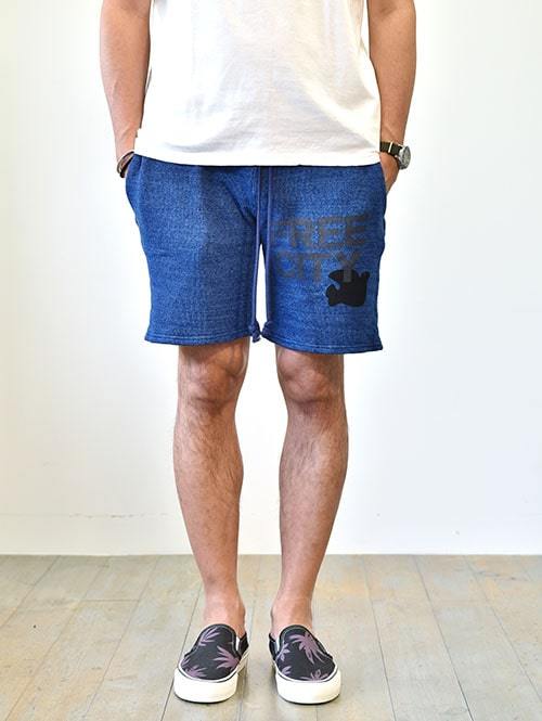 FREE CITY SWEAT SHORTS インディゴネイビー