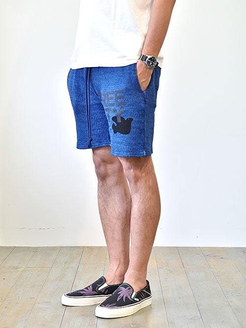 FREE CITY SWEAT SHORTS インディゴネイビー