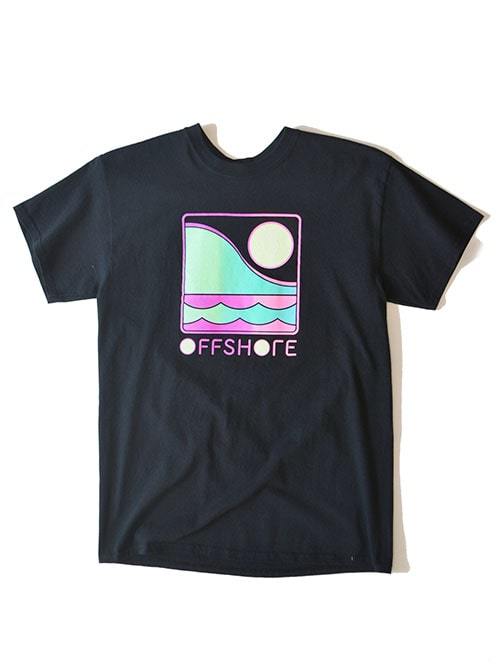 OFF SHORE Gradation Logo Tee BLACK