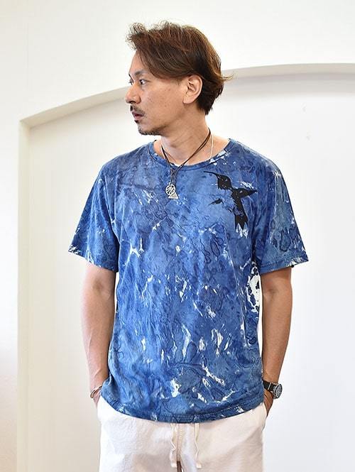 FREE CITY SUNインデイゴタイダイ TEE