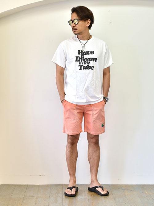 OFF SHORE CORDUROY SHORTS　SALMON