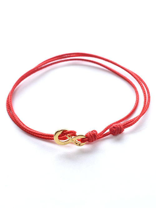 WE ARE ALL SMITH INFINITY BRACELET RED