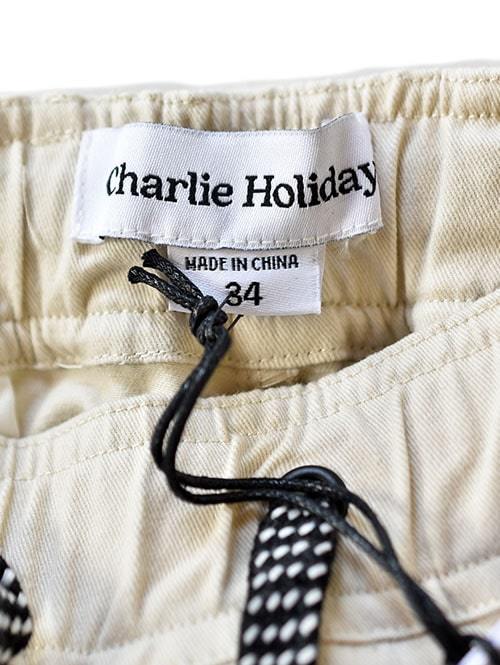 Charlie Holiday   Rolled Leg Shorts　STONE
