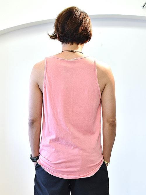 LIRA CLOTHING  ポケットタンクトップ　CORAL