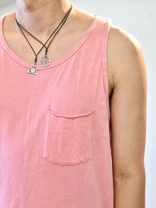 LIRA CLOTHING ポケットタンクトップ CORAL