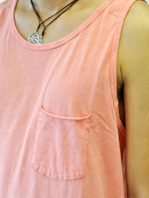 LIRA CLOTHING ポケットタンクトップ CORAL