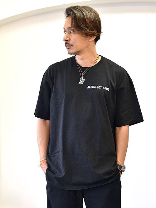 Aloha Got Soul エトフ別注　LOGO TEES　BLACK