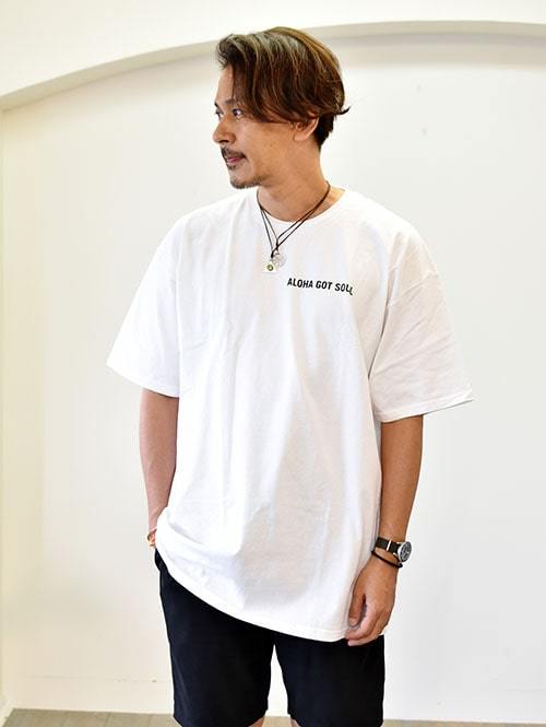 Aloha Got Soul エトフ別注　LOGO TEES　WHITE/BLACK