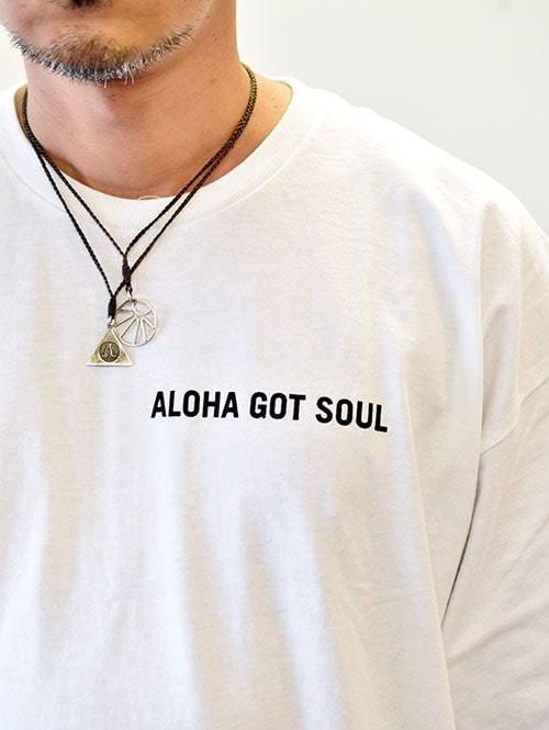 Aloha Got Soul エトフ別注　LOGO TEES　WHITE/BLACK