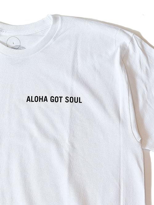 Aloha Got Soul エトフ別注　LOGO TEES　WHITE/BLACK