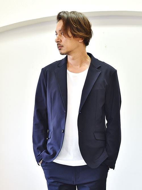 SERGEANT ストレッチ テーラードジャケット Navy
