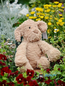 Jellycat Fuddlewuddle Puppy Medium　FW6PP ファドルウードル　パピー　犬　いぬのぬいぐるみ