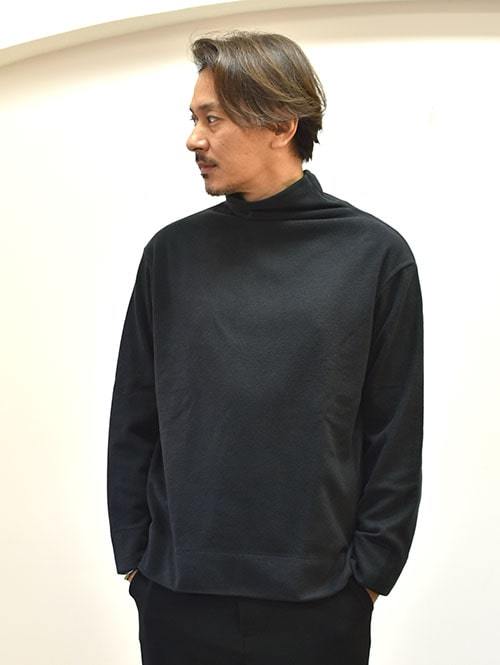 LA MOND アンゴラハイネックニット BLACK