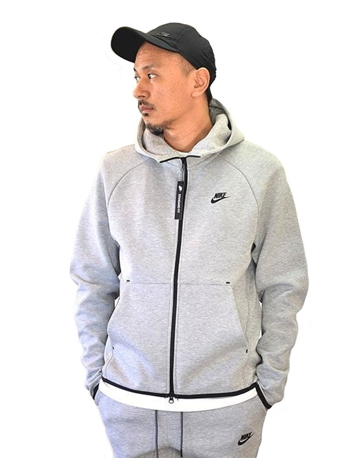 NIKE ナイキ テックフリース ジップアップパーカー GREY RESTOCK