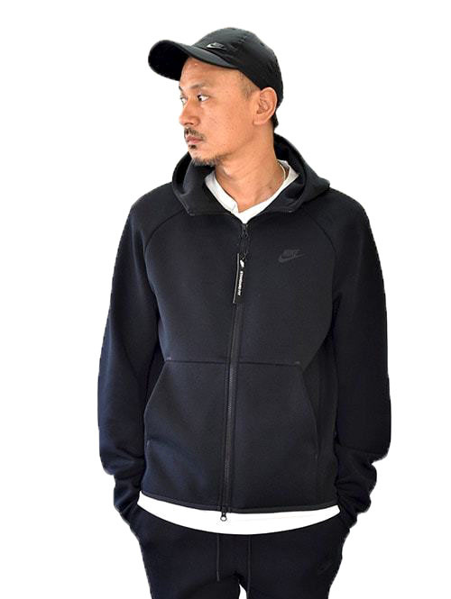 NIKE ナイキ テックフリース ジップアップパーカー BLACK