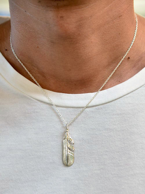 Sunset&Eagle New Feather Pendant Medium