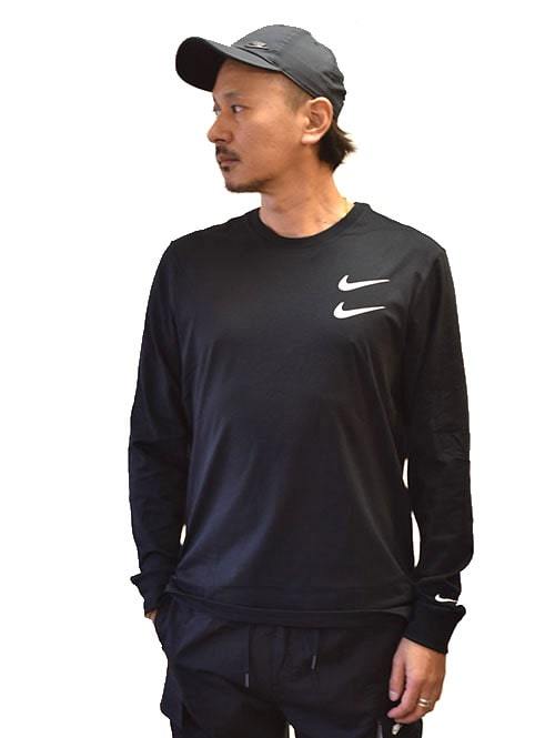 NIKE ダブルスウォッシュ ロングスリーブTシャツ BLACK