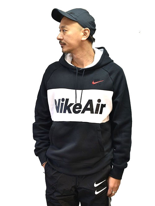 NIKE Air Fleece Pullover Parka BL/WHI