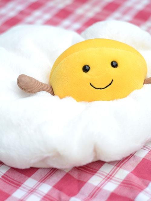 Jellycat Amuseable Fried Egg　A2E 目玉焼き　フライドエッグ　めだまやき　タマゴ　たまごのぬいぐるみ　　卵