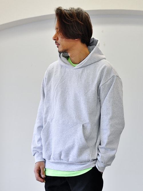 LA APPAREL 14.0oz Pullover Parka Grey 再入荷