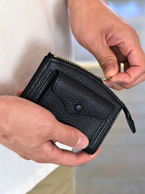 BRICK TOKYO 雑誌「OCEANS」掲載スモールウォレット BLACK/SILVER