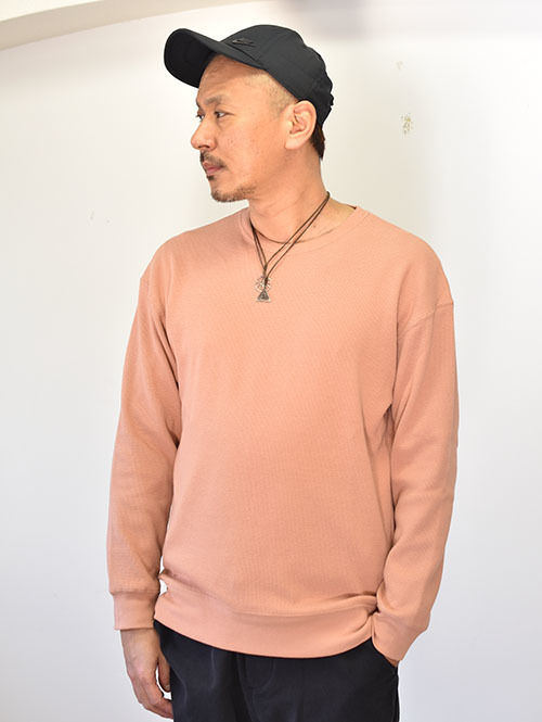 SERGEANT ストレッチベアワッフル ロンティー PINK