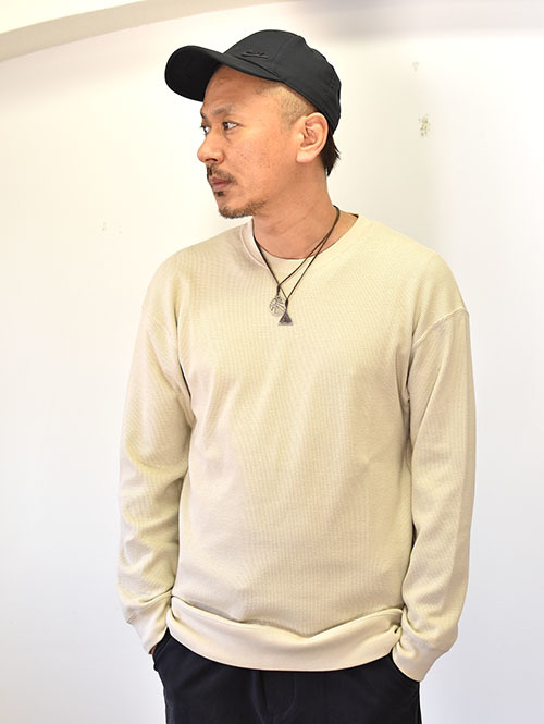 SERGEANT ストレッチベアワッフル ロンティー BEIGE