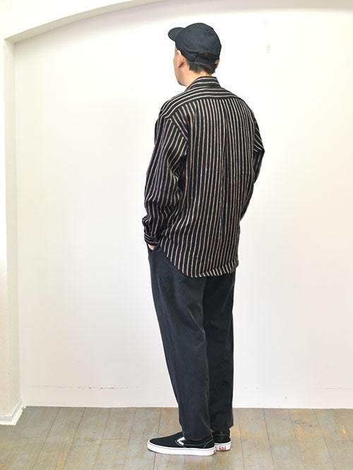 SERGEANT エスニックリネン ボックスシルエット シャツ
