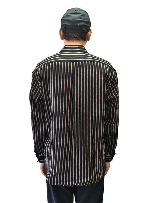 SERGEANT エスニックリネン ボックスシルエット シャツ