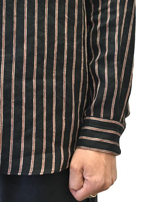 SERGEANT エスニックリネン ボックスシルエット シャツ