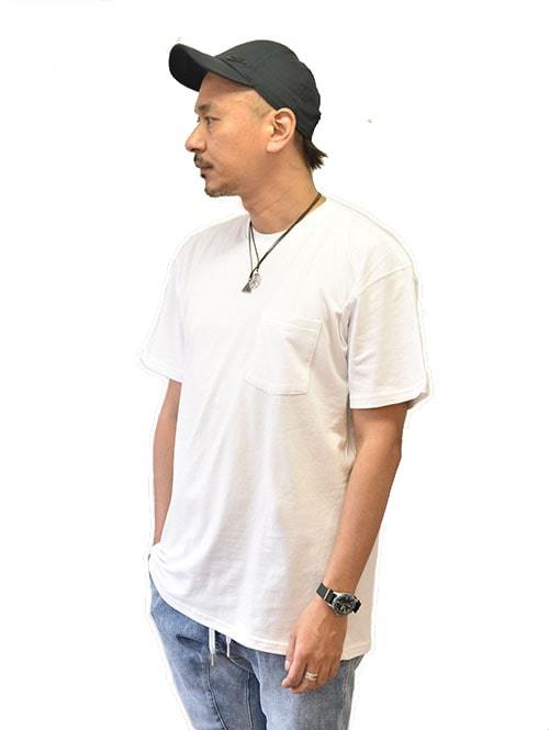 NEXT LEVEL POCKET TEE WHITE