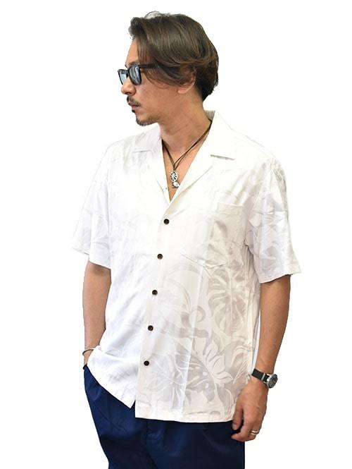 Robert J Clancey WHITE ALOHA SHIRT